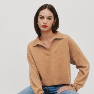 Reformation Cashmere Polo Sweater - Excellent Condition